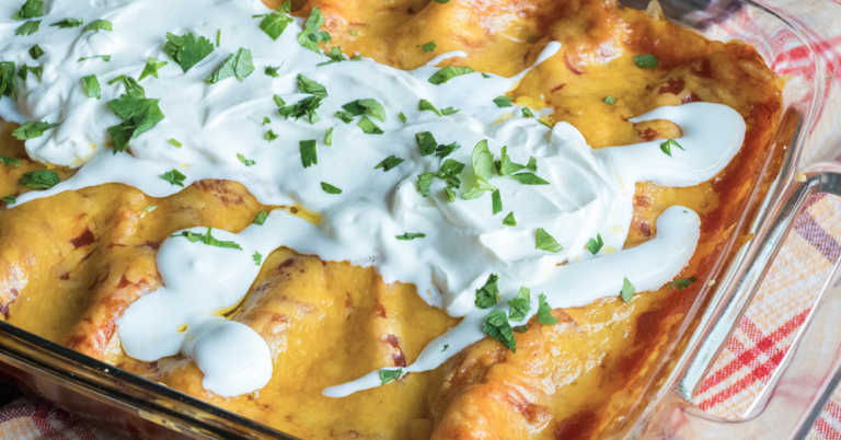 Easy Cheesy Ground Beef Enchiladas