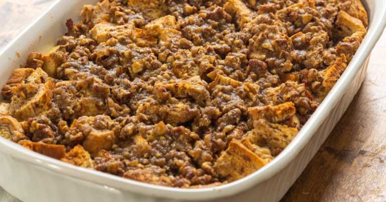 Raisin Bread Sausage Casserole