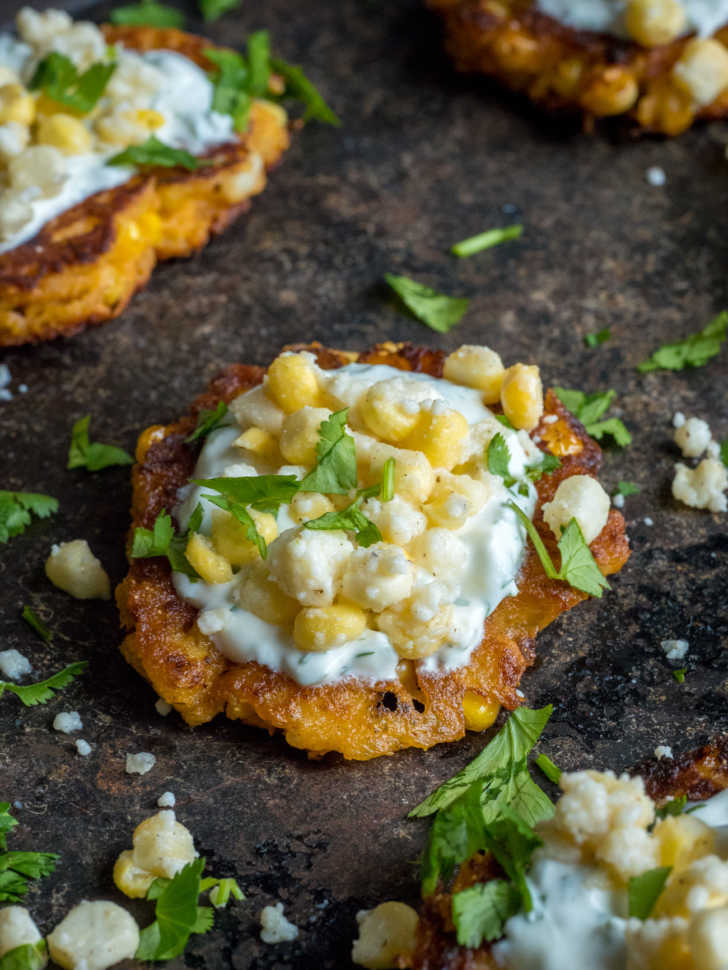 Mexican Street Corn Fritters | 12 Tomatoes