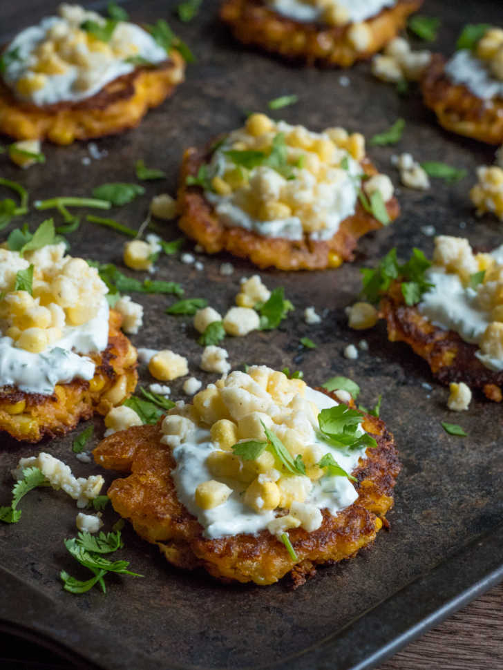 Mexican Street Corn Fritters | 12 Tomatoes