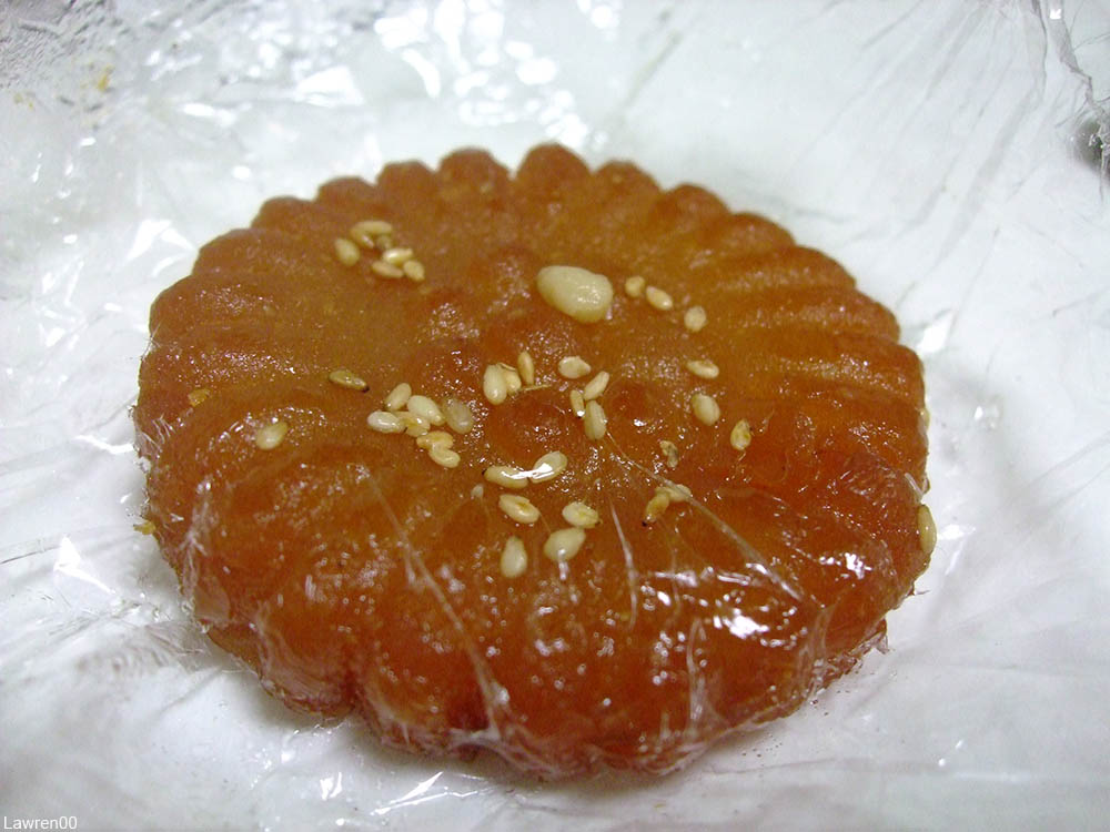 Korean honey-soaked Yakgwa cookie eaten at Chuseok