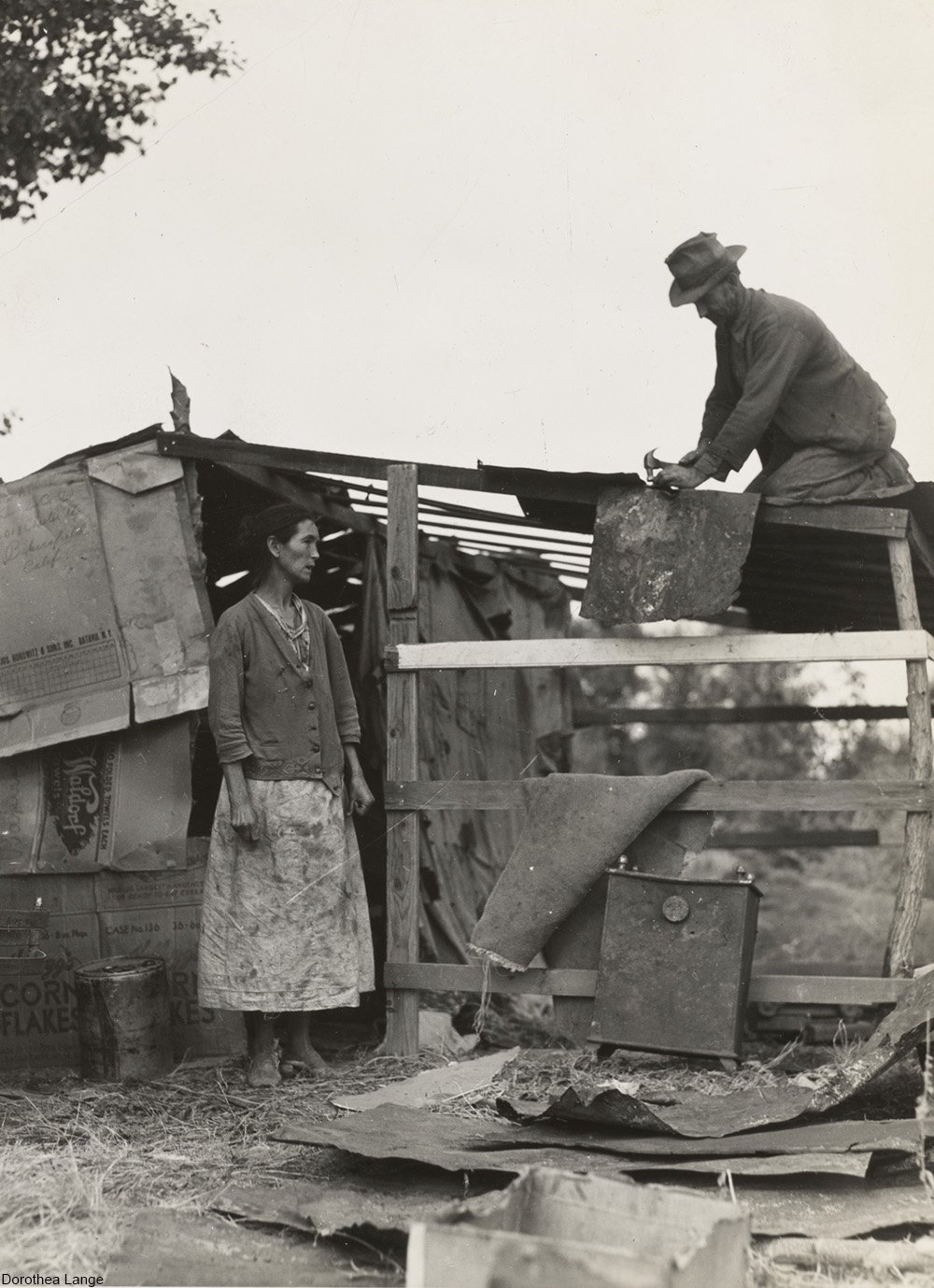 Dispossessed Arkansas farmers. Bakersfield, California, 1935
