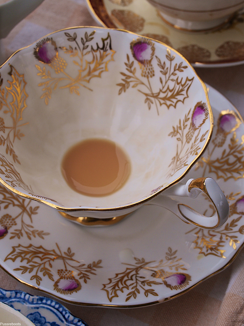 lustreware teacup and saucer