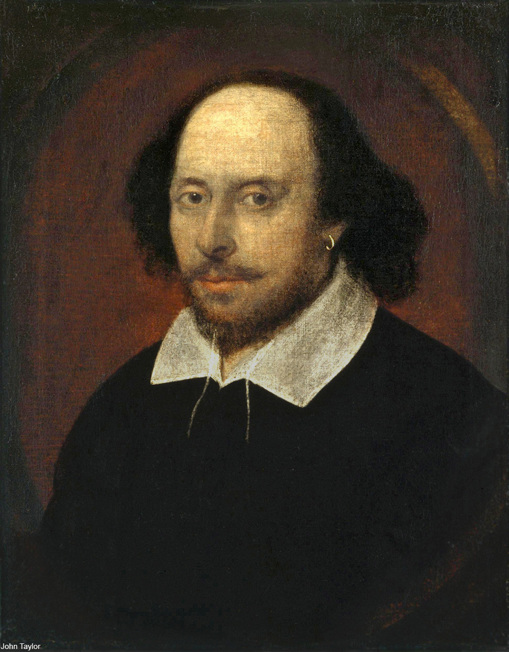 1610 portrait of William Shakespeare