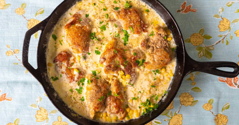 Creamed Corn Chicken Thighs