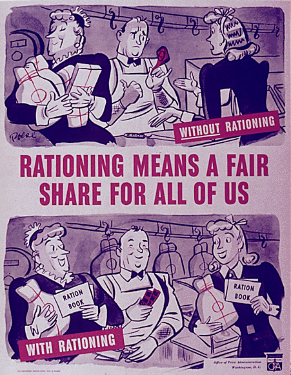 rationing poster from WWII