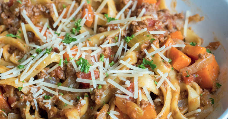 One-Pot Pasta Bolognese