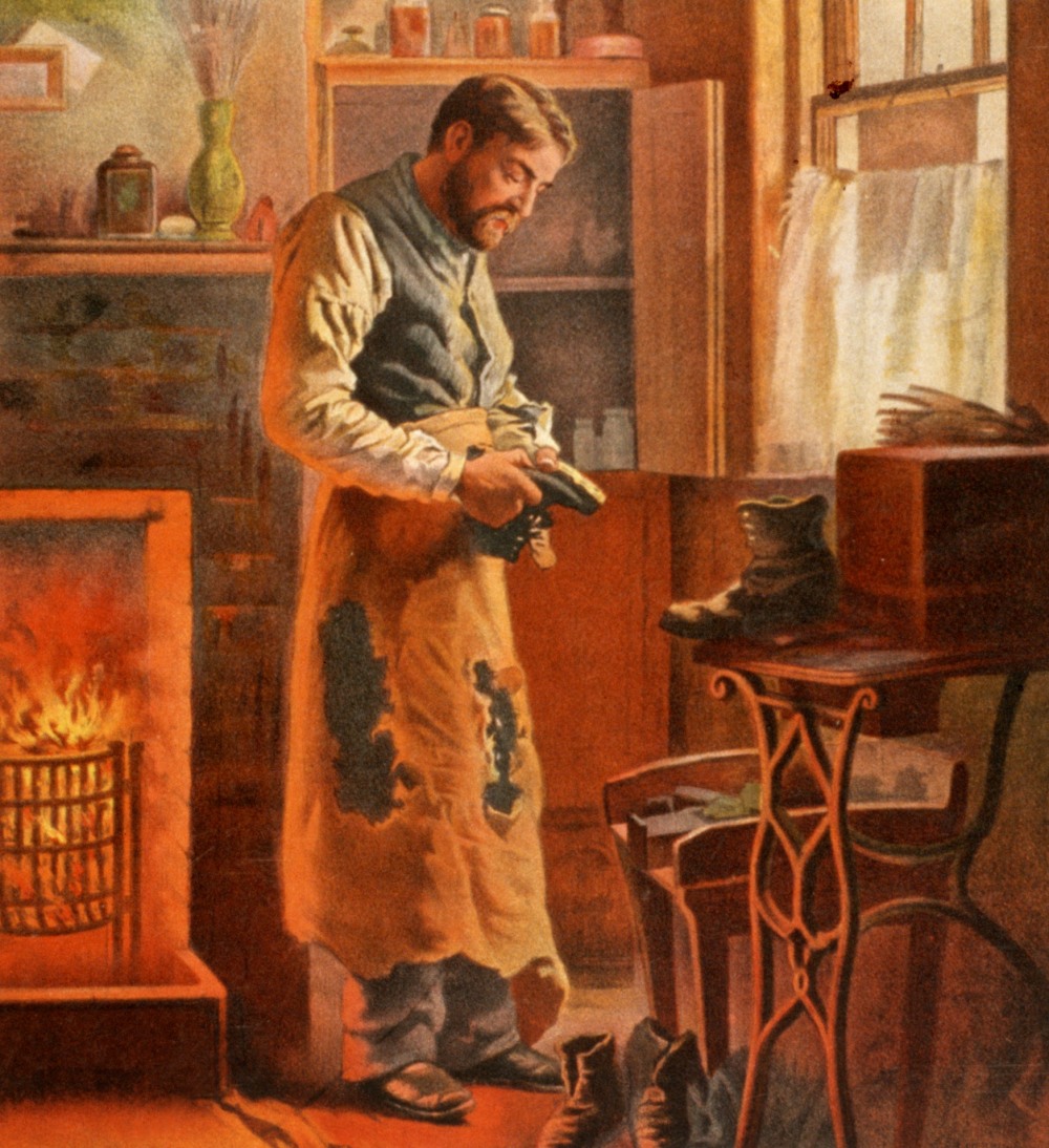 poster for the play, The Shoemaker, 1907