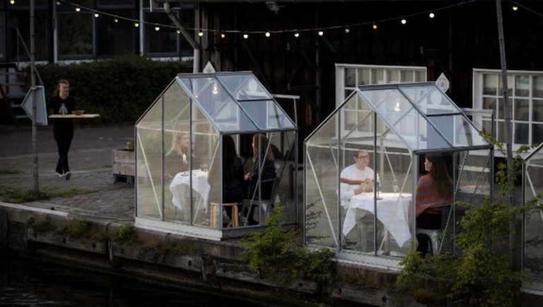 A Restaurant In Amsterdam Introduces ‘Greenhouses’ So Diners Can Eat While Social Distancing
