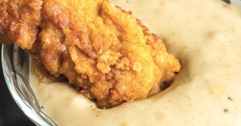 Chicken-Fried Steak Fingers with Country Gravy