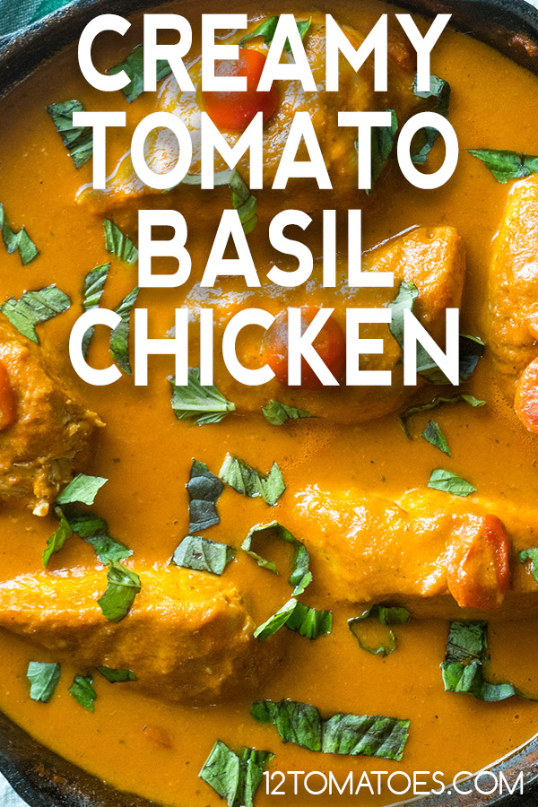 Tomato Basil Chicken Skillet