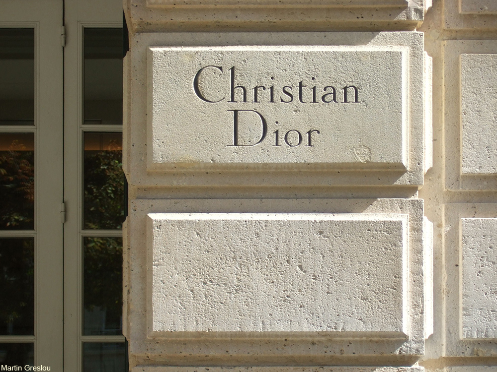 Christian Dior cornerstone, 30 avenue Montaigne, Paris, France