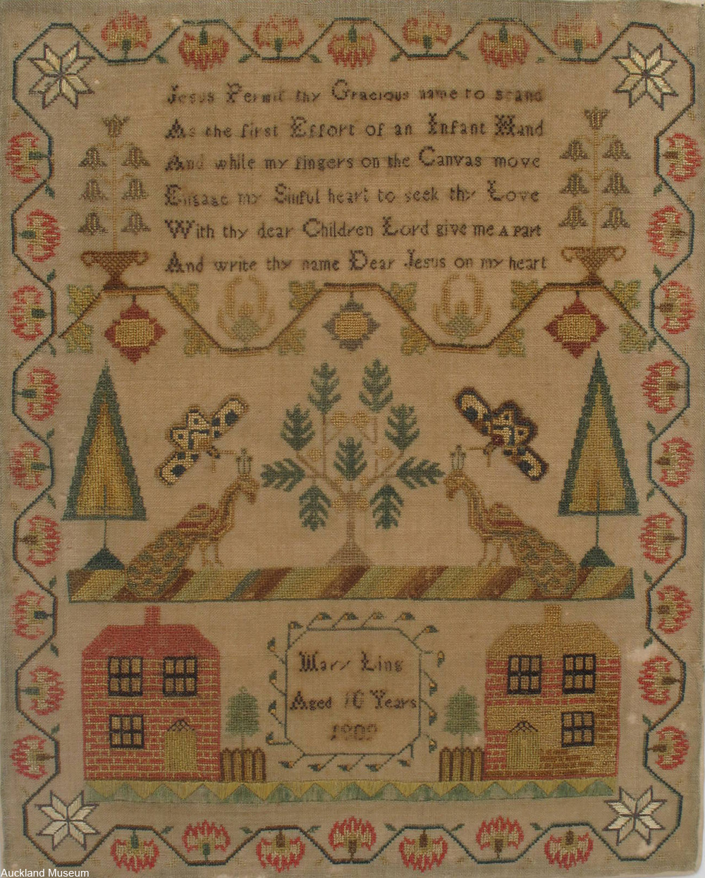 early 1800s embroidery sampler