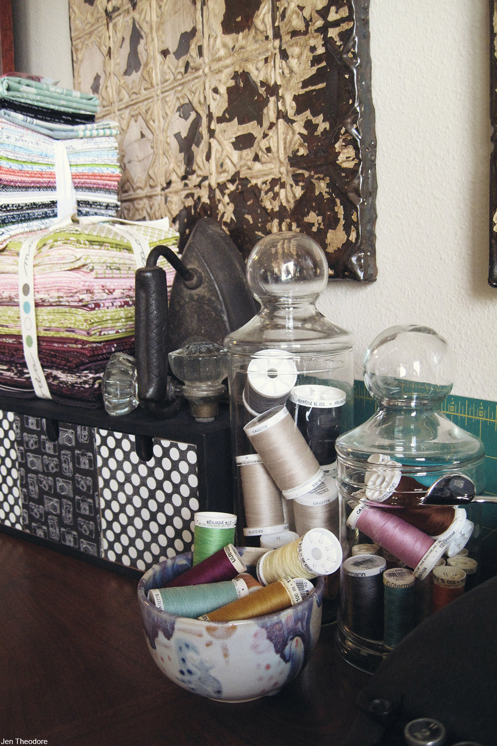 sewing room organization