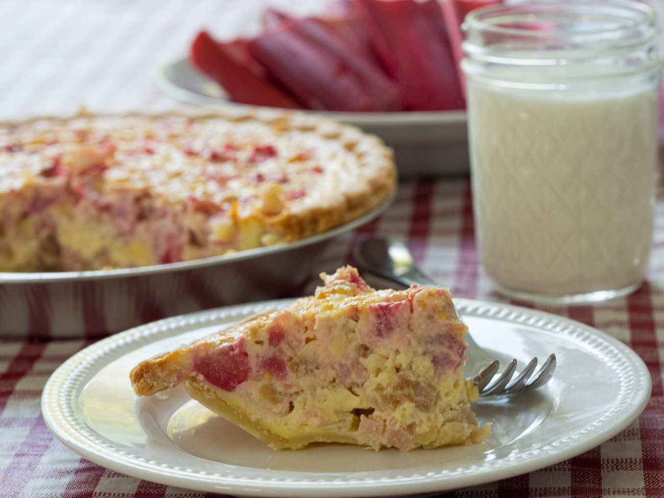 Rhubarb Custard Pie