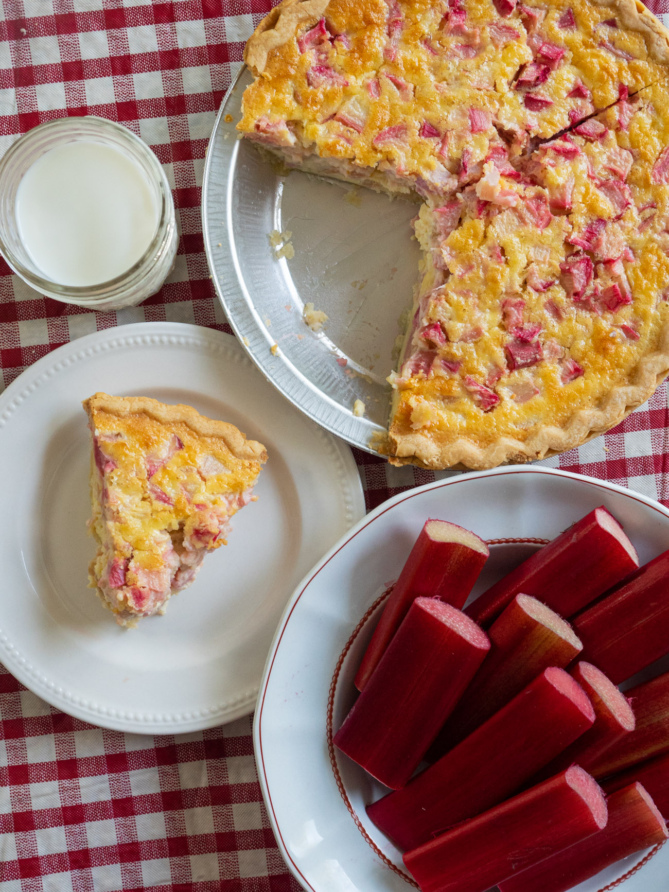 Rhubarb Custard Pie