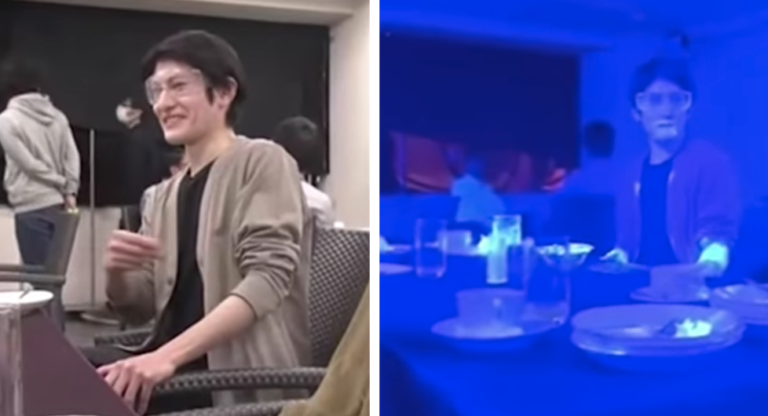 Black Light Experiment Shows How Fast A Virus Might Spread At A Buffet