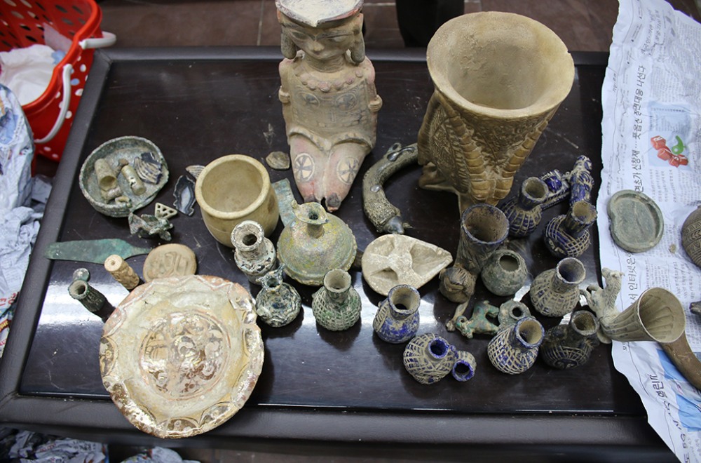 recovered cultural artifacts from Kabul, Afghanistan