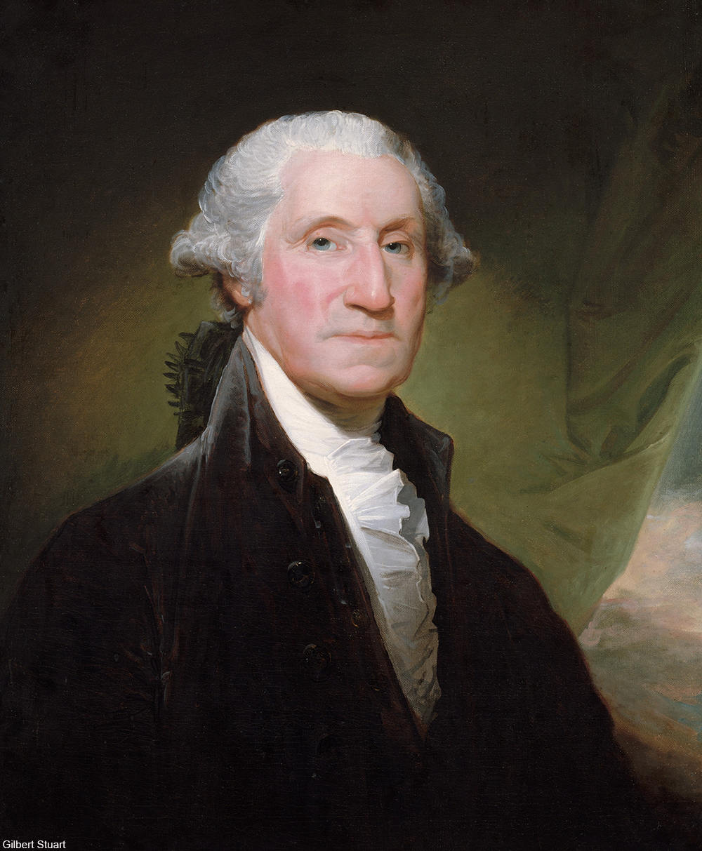 1795 painting of George Washington by Gilbert Stuart