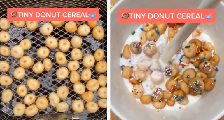 People Are Making Cereal On TikTok Using Miniature Donuts