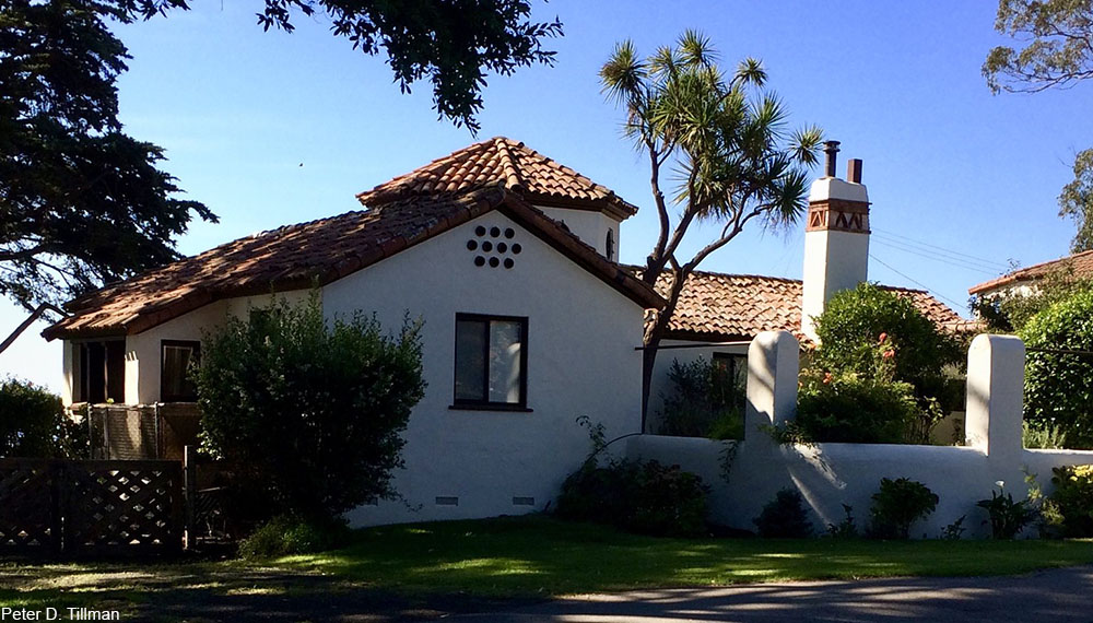 Spanish style house built in the 1920s or 1930s