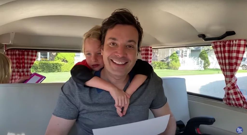 Jimmy Fallon Gives Fans A Tour Of The Vintage VW Bus He Gave To His Wife  For Her Birthday