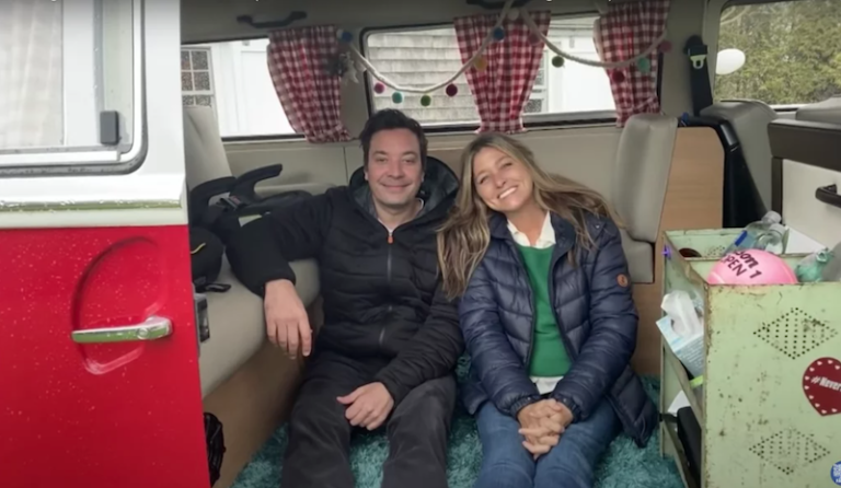 Jimmy Fallon Gives Fans A Tour Of The Vintage VW Bus He Gave To His Wife For Her Birthday