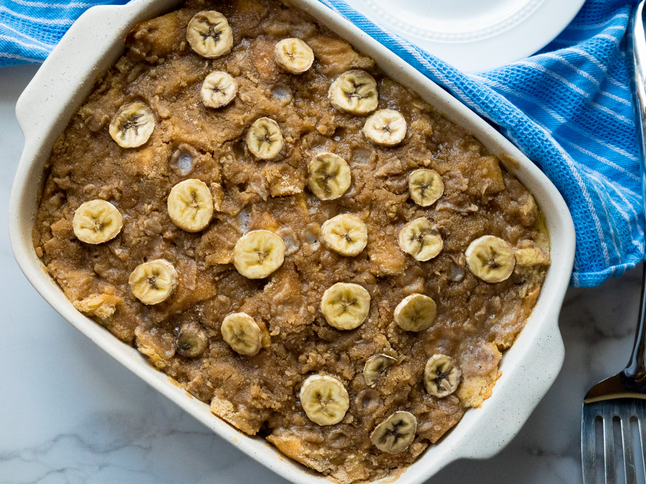 Overnight Banana French Toast Casserole