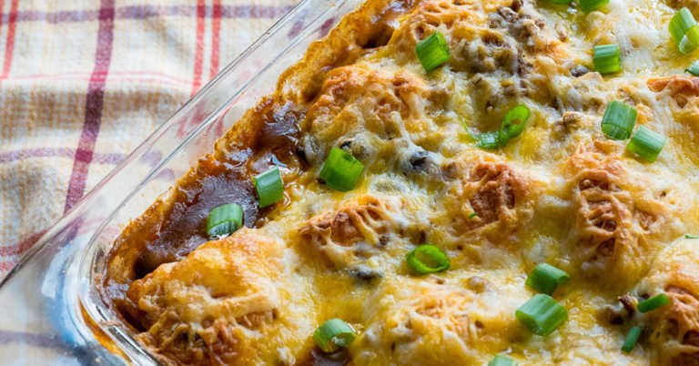 Bubble Up Enchilada Bake