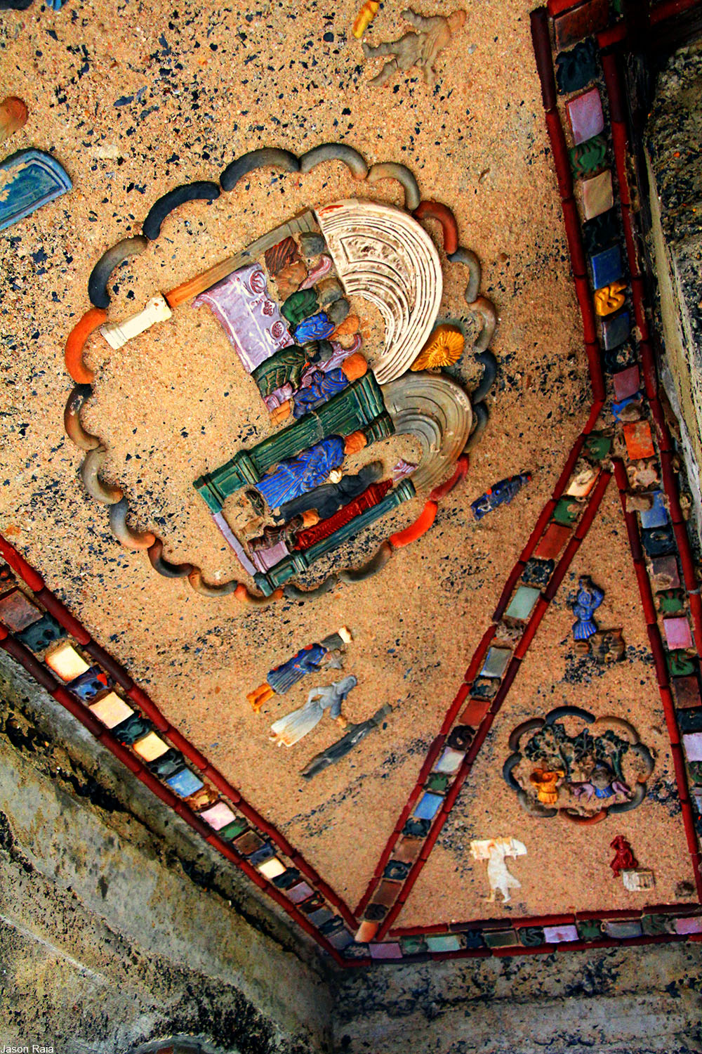 tiles on the ceiling of Fonthill Castle