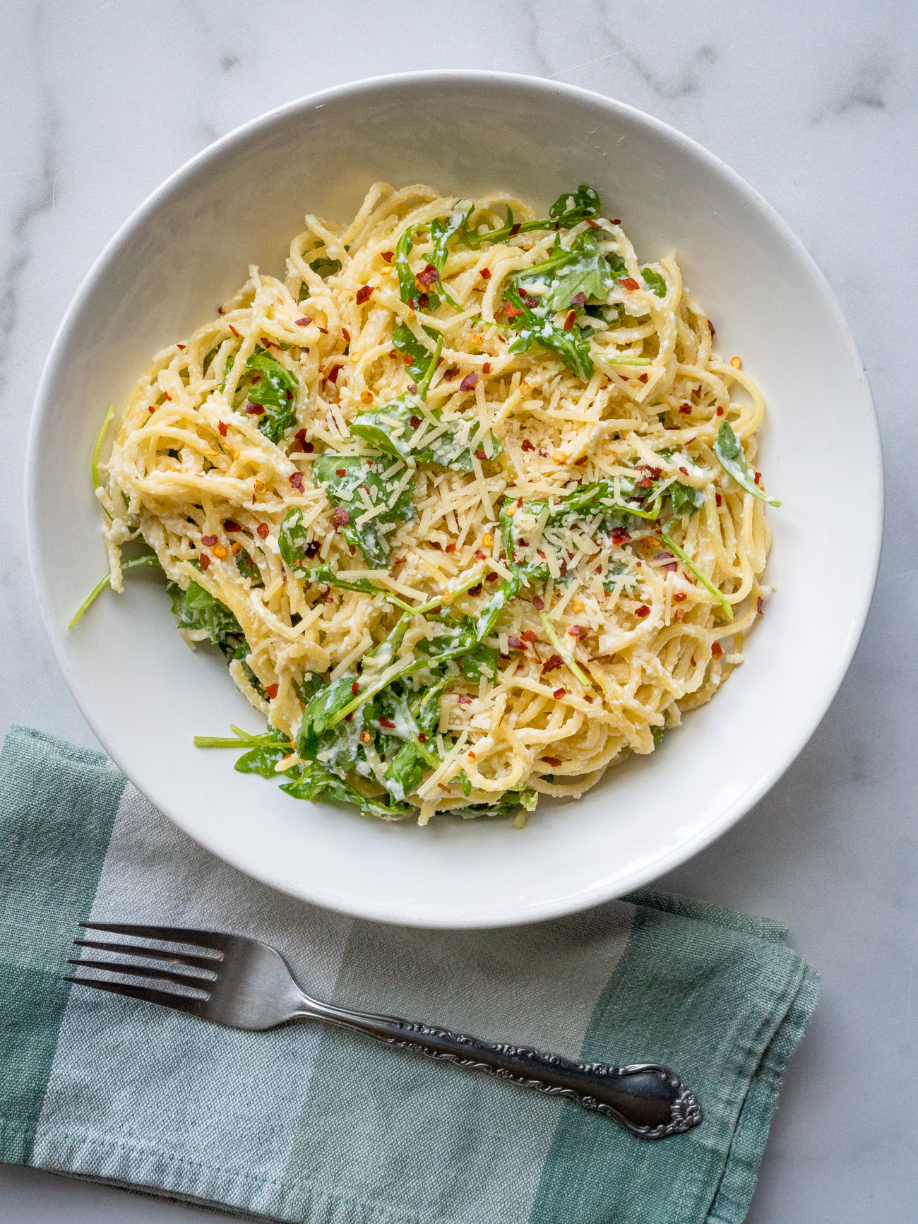 Quick Lemon Ricotta Spaghetti -image