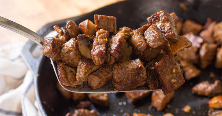 Buttered Steak and Mushroom Bites