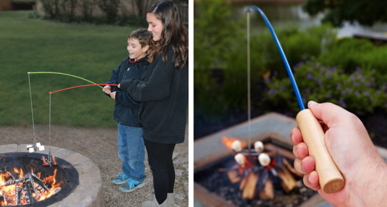 This S’mores Fishing Rod Is A Fun Way To Roast Marshmallows Over The Campfire