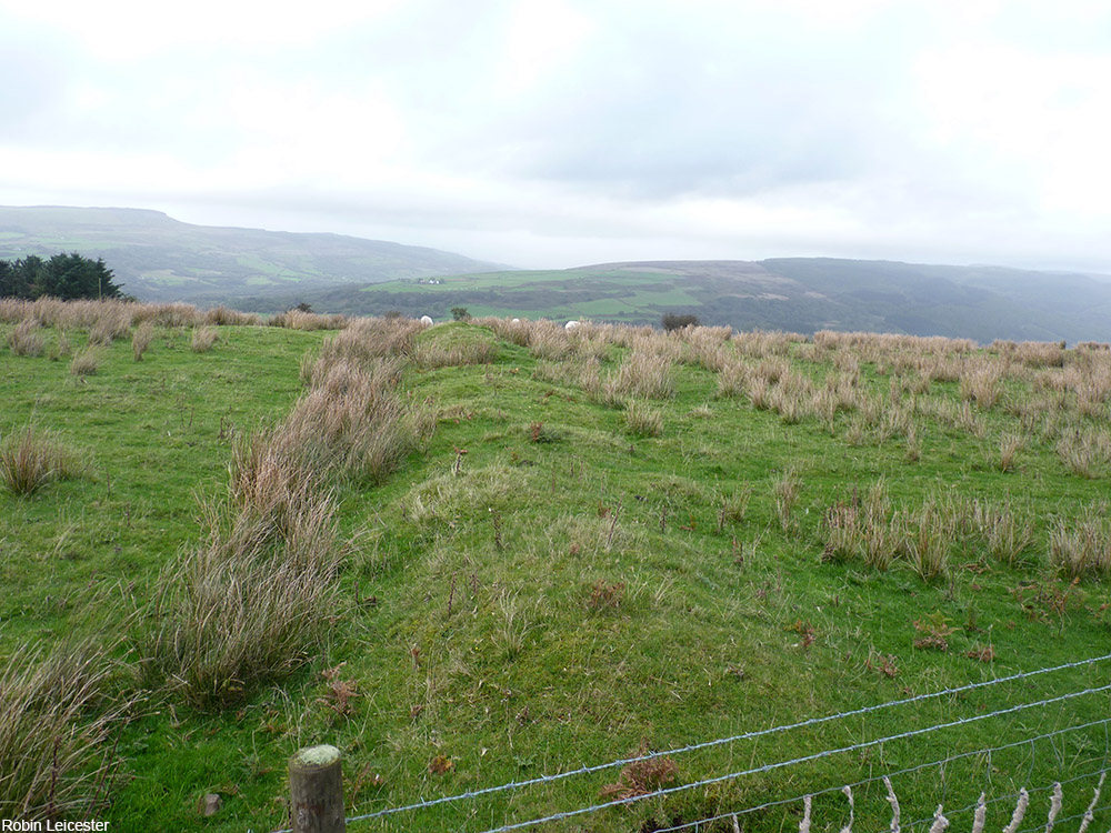 Remains of Roman camp at Neath Valley, Wales