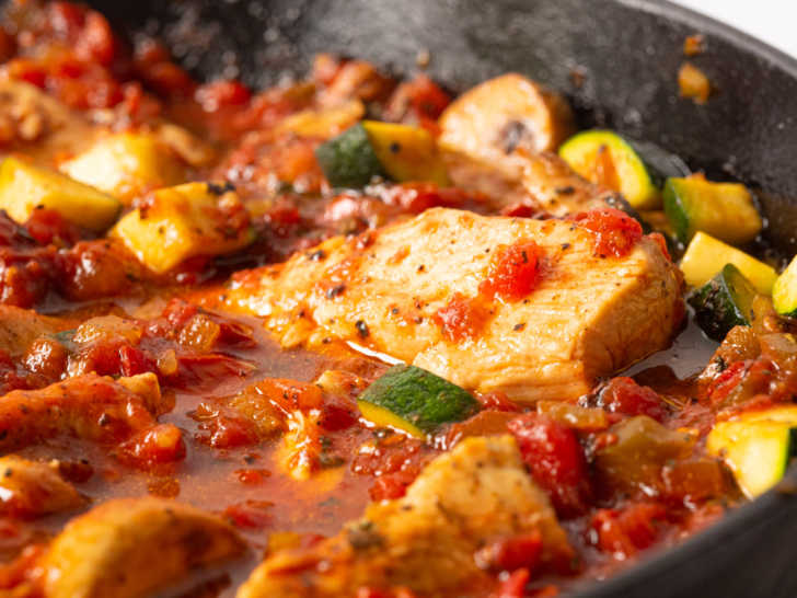 Italian Chicken Skillet Dinner 12 Tomatoes