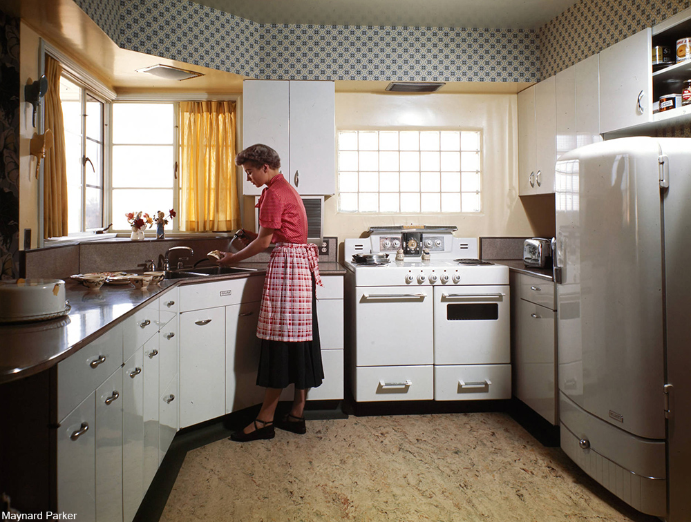 housewife in her kitchen 1949