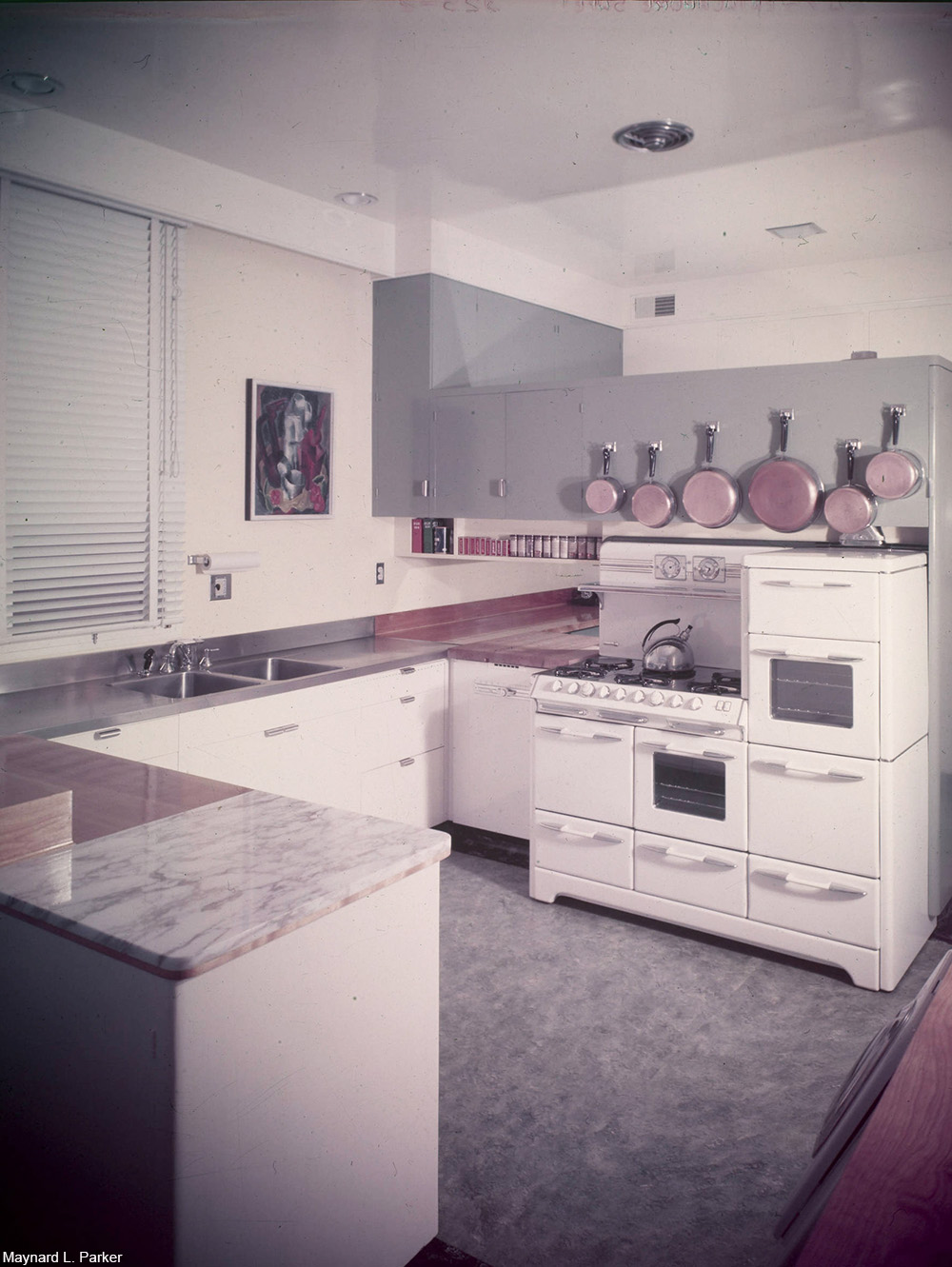 post-war American kitchen