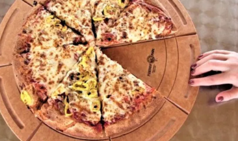 Company Creates A Pizza-Serving Plate With A Touchless Border