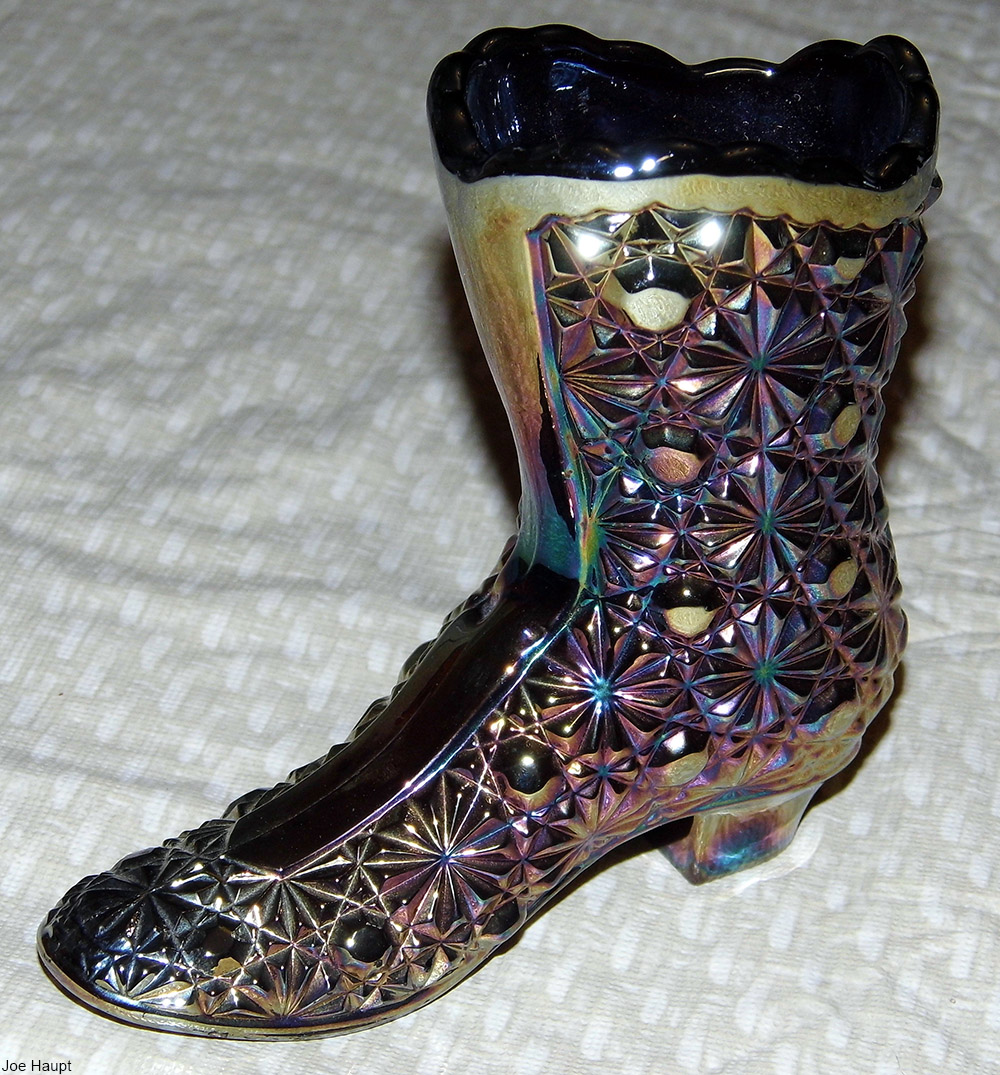 carnival glass boot