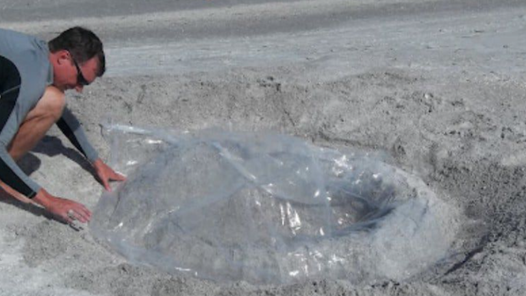 How To Make A Kiddie Pool At The Beach With A Shower Curtain