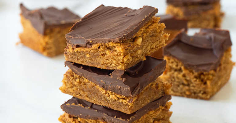 Chewy Peanut Butter Brownies