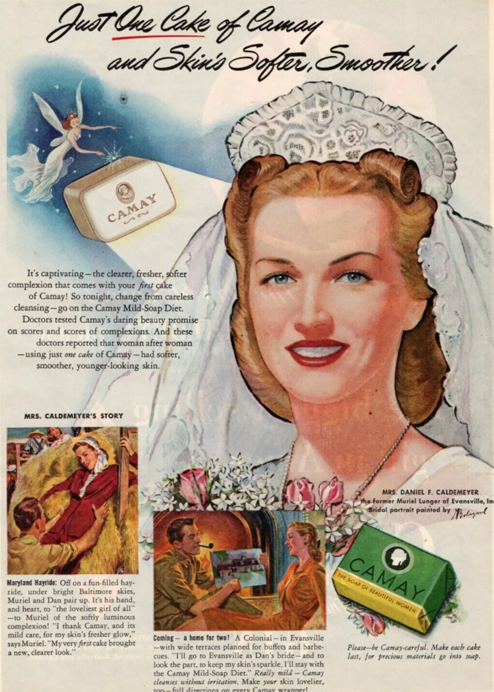 Camay soap ad from the 1940s