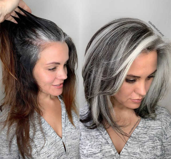 Hairstylist Shares Gorgeous Photos Of People Embracing Their Gray Hair | 12  Tomatoes