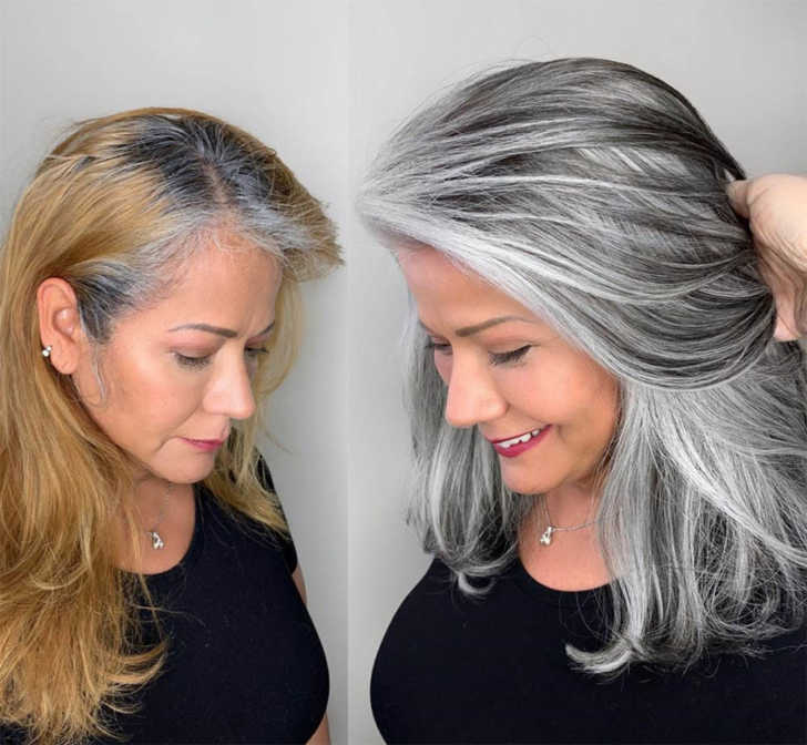 Hairstylist Shares Gorgeous Photos Of People Embracing Their Gray Hair | 12  Tomatoes