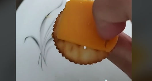 Someone Figured Out The Best Use For The Ridges On Ritz Crackers