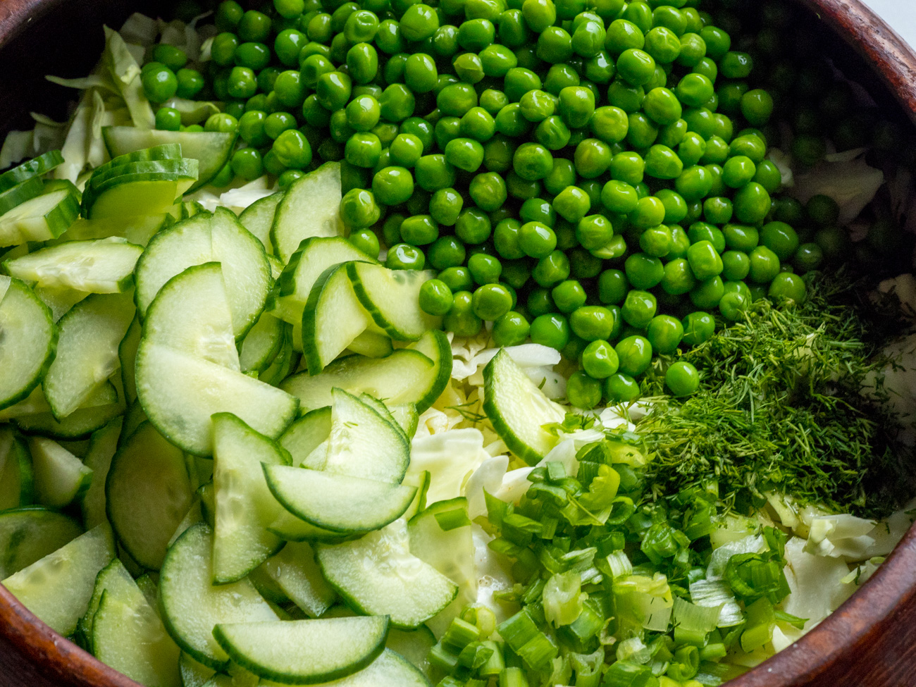 Image of Cucumbers and sweet peas