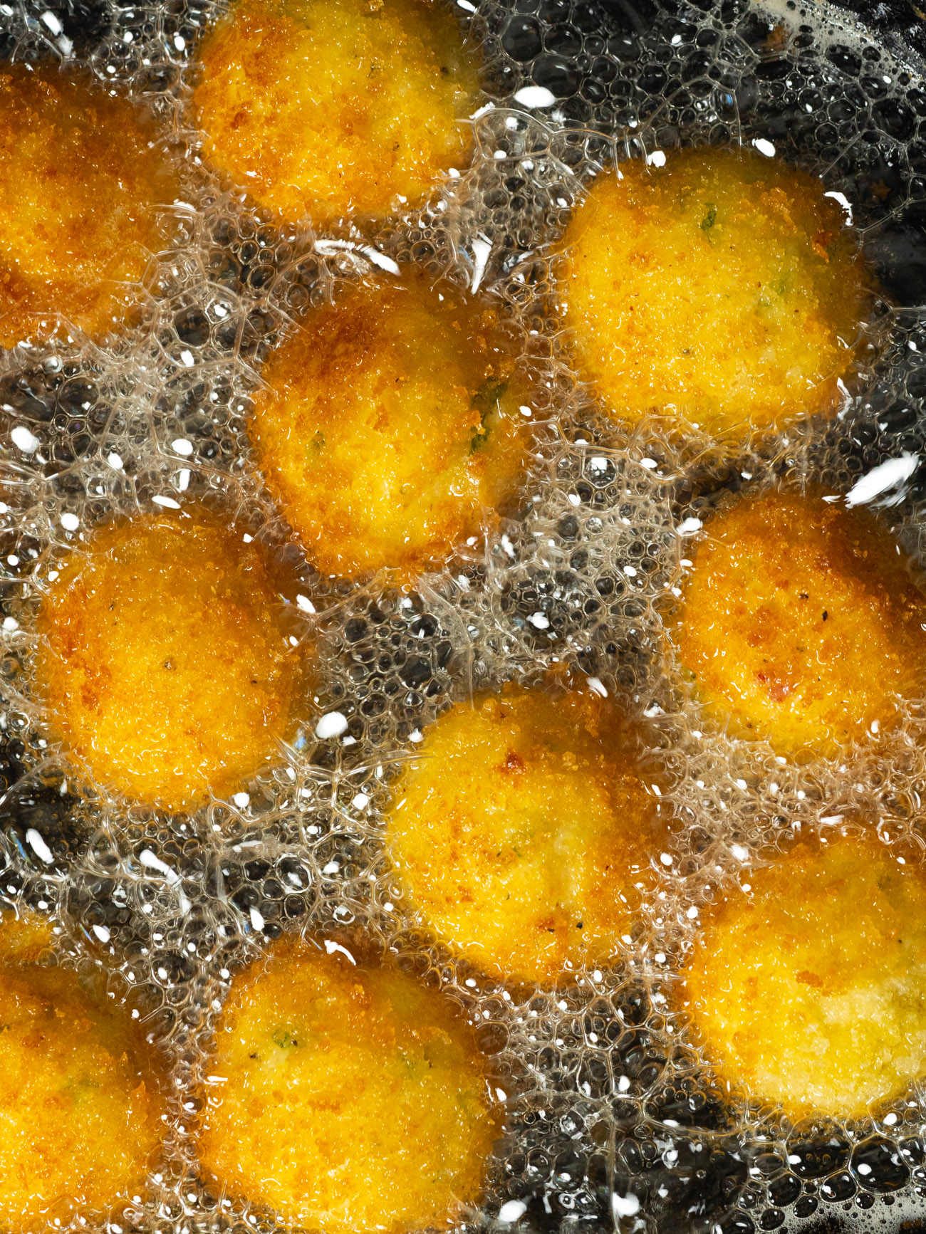 Grit Fritters With Ham