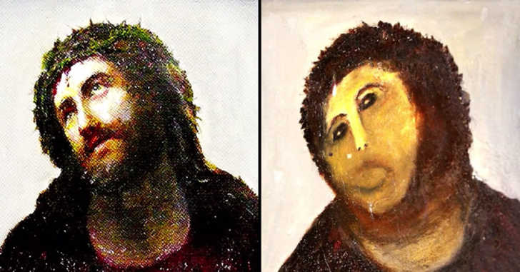 Ruined Jesus Painting Of Spain Ruined Jesus Painting Of Spain
