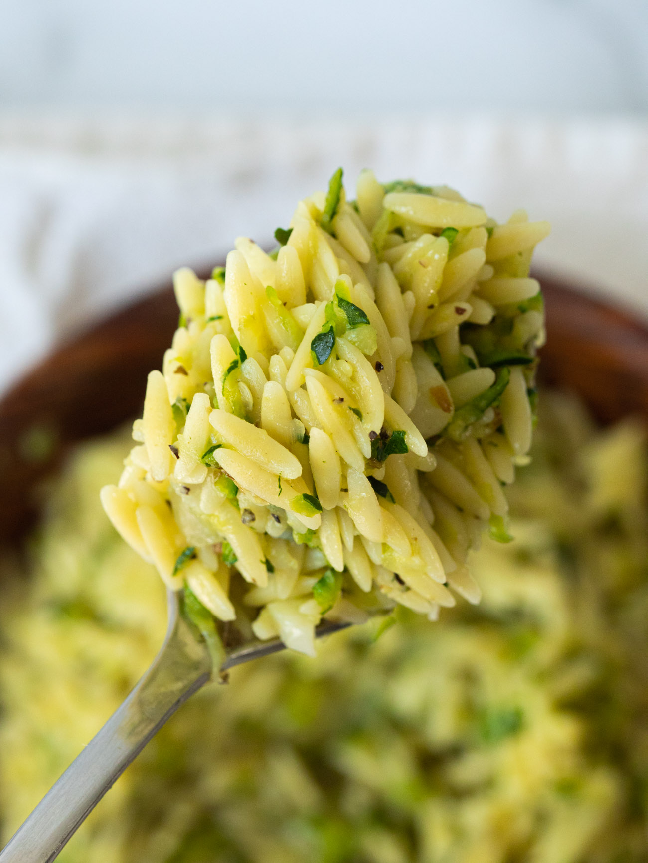 Zucchini Orzo - Wooed By The Food