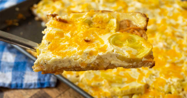 Sheet Pan Squash Casserole